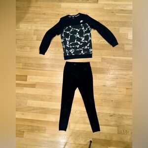 Nike Sweatshirt & Dri-Fit Leggings Set - Size Small